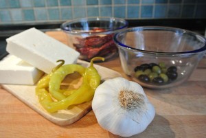 Mediterrane Streich-Dips Zutaten