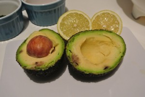 Avocado halbiert