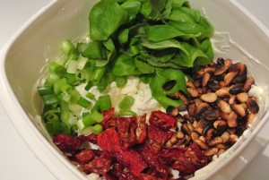 Zutaten Frischkäse-Dip mit getrockneten Tomaten